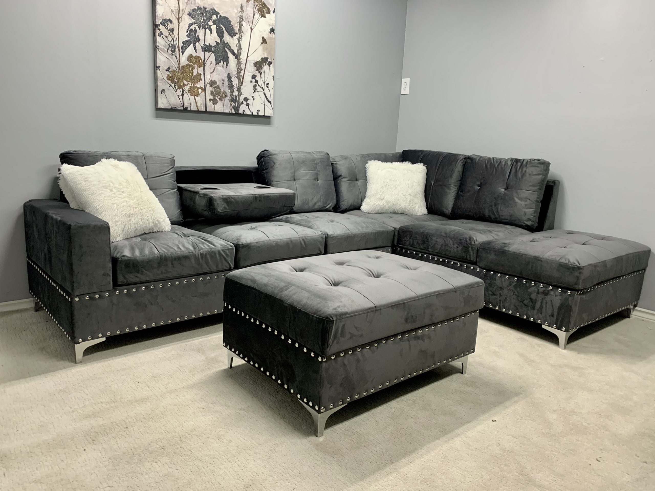 VF2620 Grey Sofa City Furniture
