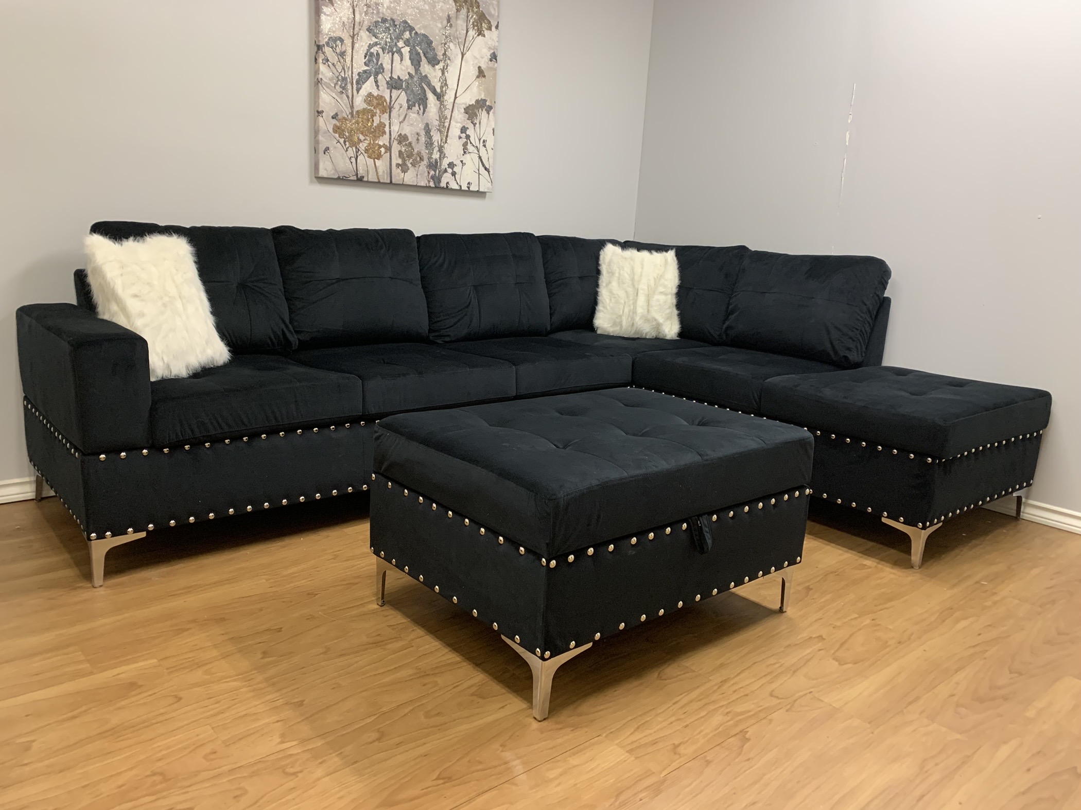VF6014 Black Sofa City Furniture