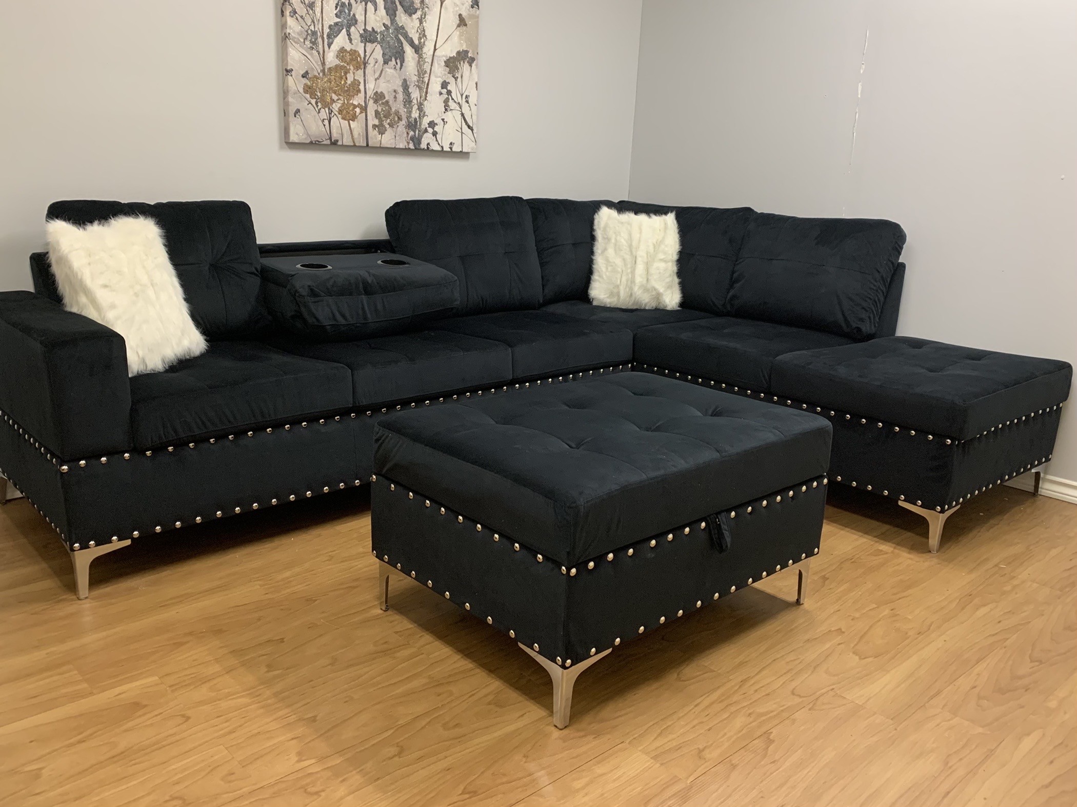 VF6014 Black Sofa City Furniture
