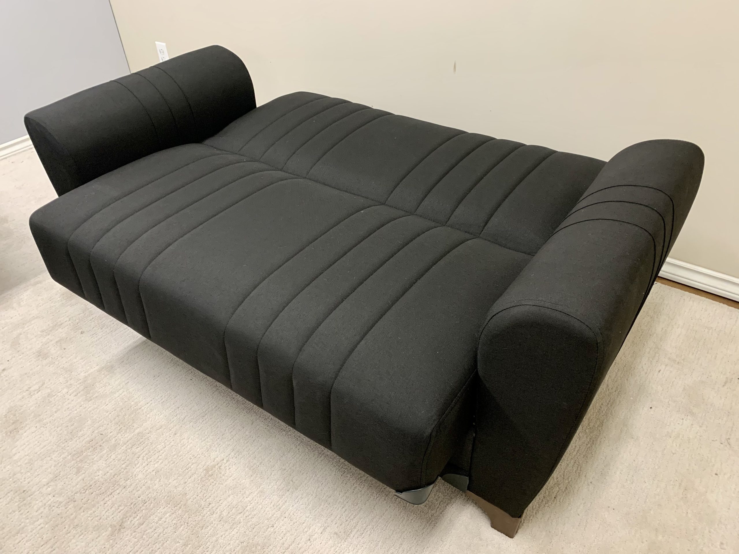 Black futon with storage Sofa City Furniture